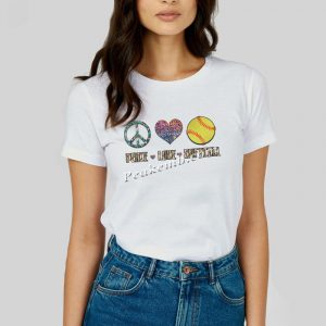 Peace love softball custom design h &hellip;