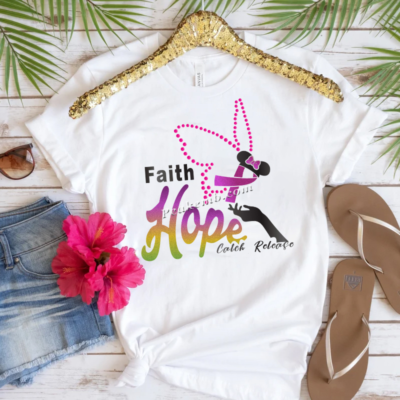 Hot fix rhinestone glitter vinyl faith hope catch release pink ribbon design heat transfers 3 Hot fix rhinestone glitter vinyl faith hope catch release pink ribbon design heat transfers