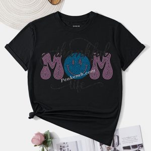 Black glitter vinyl thankful mom li &hellip;