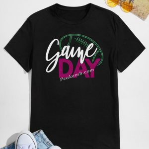 Bling glitter vinyl game day letter &hellip;
