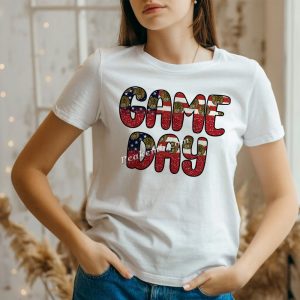 US flag pattern game day custom des &hellip;