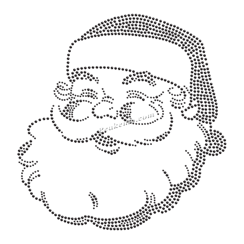 Bling crystal hot fix rhinestone santa design iron on heat transfer 7 Bling crystal hot fix rhinestone santa design iron on heat transfer - Image 5