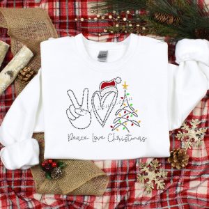 Peace love christmas rhinestone let &hellip;