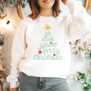 Hot fix rhinestone we wish you a me &hellip;