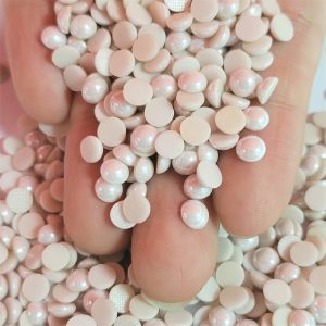 Peach Color Imitation Flatback Half &hellip;