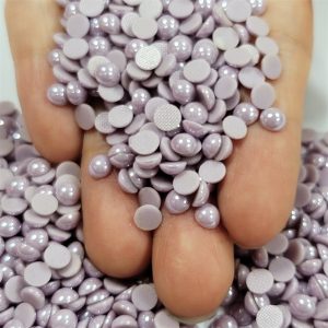 Violet and red hot fix pearl beads  …